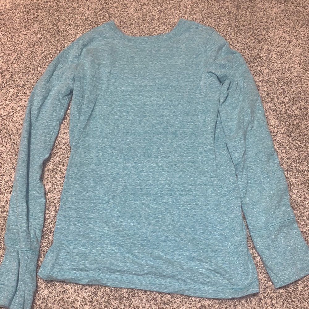 Blue/Green long sleeve top